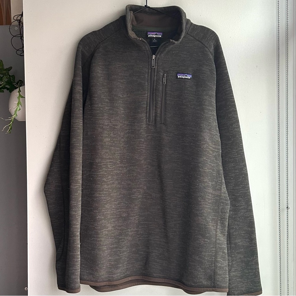 Patagonia Brown Fleece Quarter Zip